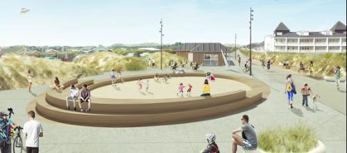 Nu bygges Sandpladsen i Søndervig